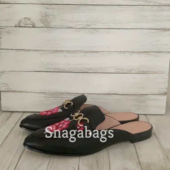 KATE SPADE NIB CANYON BLACK NAPPA POINTED TOE SLIP ON FLAT SHOES SIZE 7.5 M - Picture 6 of 11